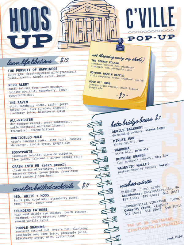 HoosUP menu