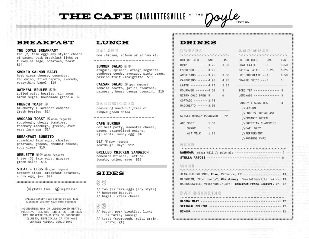 Cafe Menu - Sept 24